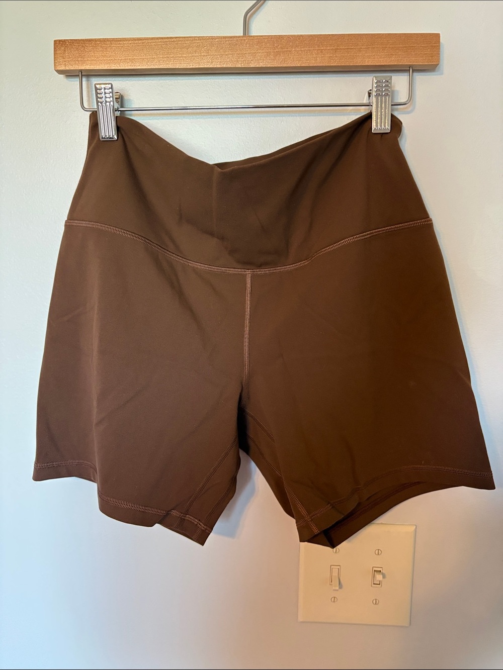 lululemon athletica High-Rise Chocolate Brown Athletic Shorts